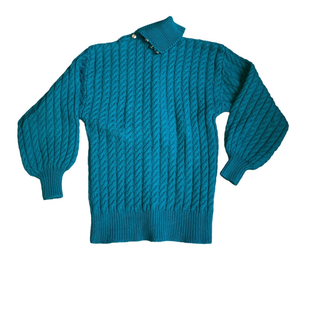 Vintage Blue/Green Knit Sweater